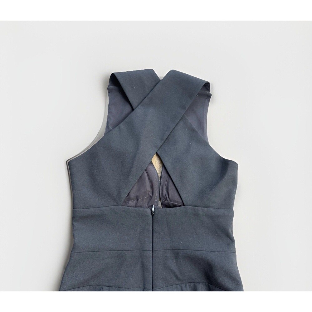 Artelier Nicole Miller Black Cocktail Jumpsuit Crisscross Quiet Luxury Sz 6 - Picture 10 of 16